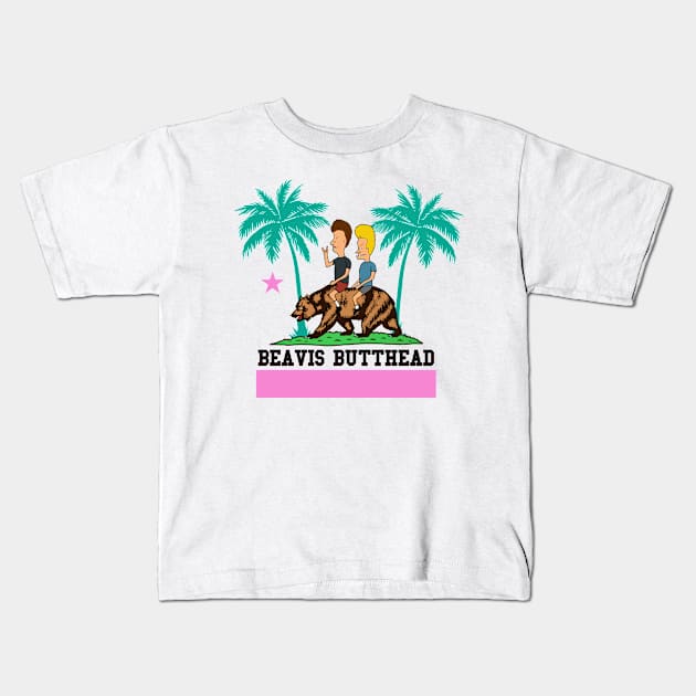 Beavis and Butthead riding California Kids T-Shirt by WorldsFair